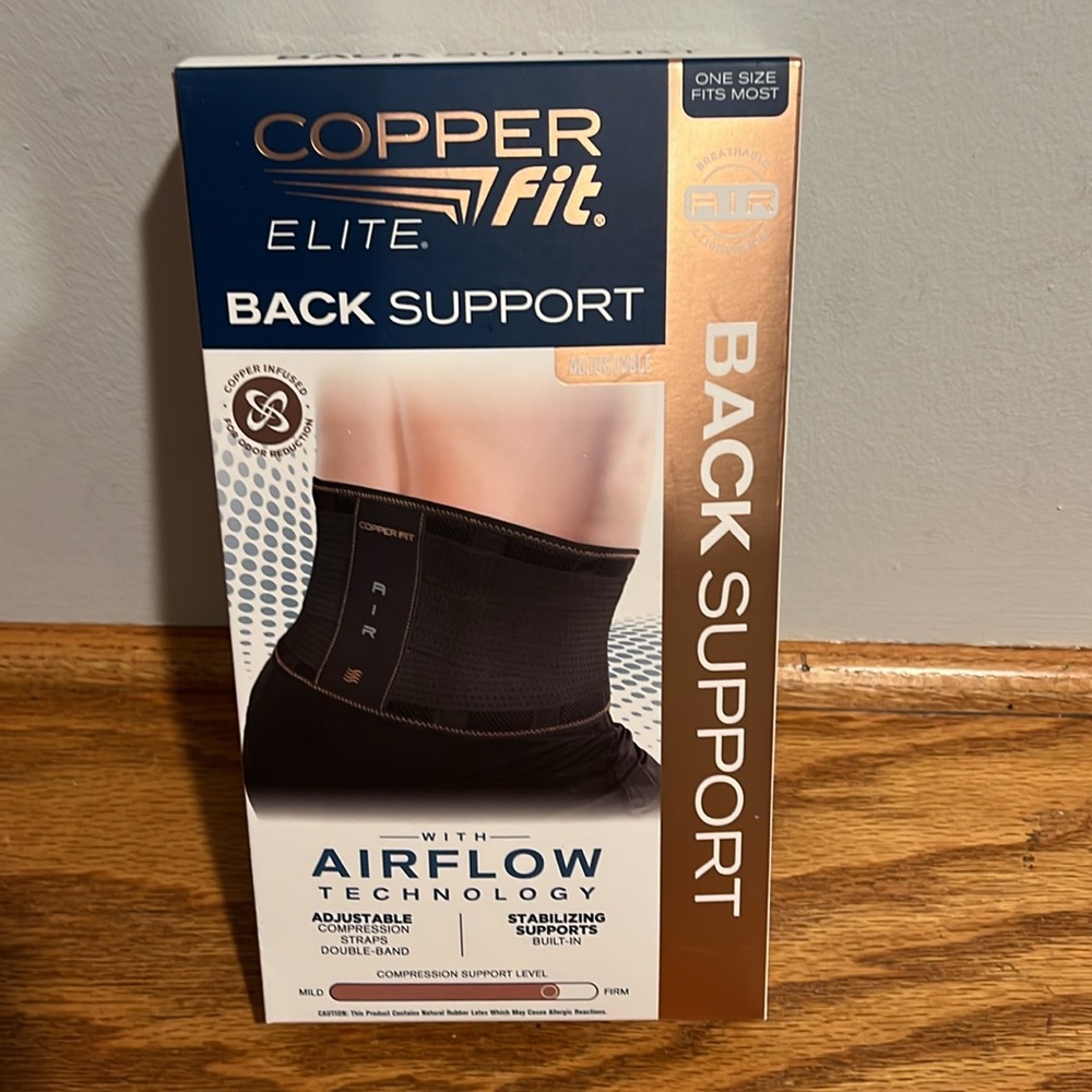 NIB Copper Fit Elite back support Belt